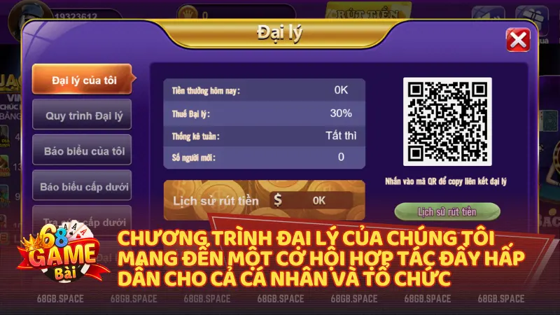 Chương trình đại lý của chúng tôi mang đến một cơ hội hợp tác đầy hấp dẫn cho cả cá nhân và tổ chức muốn tham gia vào lĩnh vực cá cược trực tuyến.