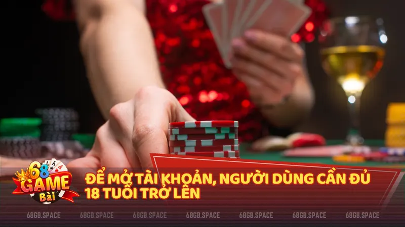 Câu hỏi thường gặp:  Để mở tài khoản, người dùng cần đủ 18 tuổi trở lên và có khả năng chịu trách nhiệm với hành vi cá cược của mình.