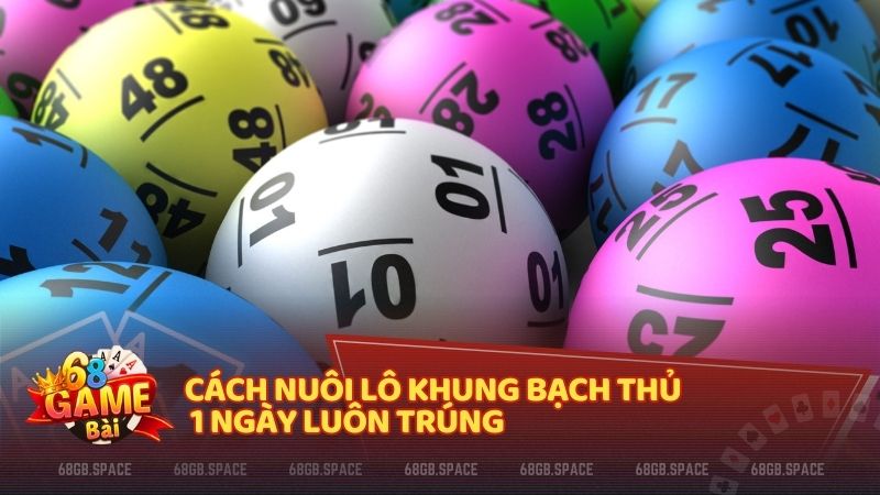 Cách nuôi lô khung bạch thủ 1 ngày luôn trúng  