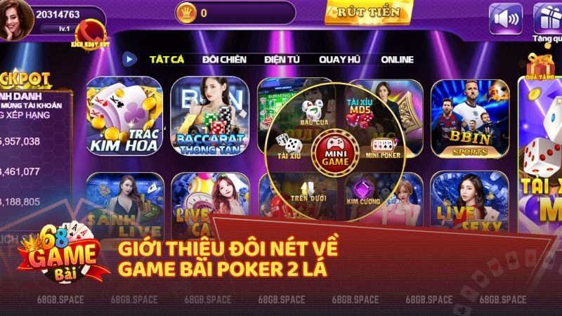 Giới thiệu đôi nét về game bài Poker 2 lá