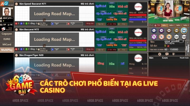 Khám phá loạt trò chơi hấp dẫn tại AG Live Casino – nơi trải nghiệm chân thực và cơ hội thắng lớn hội tụ.