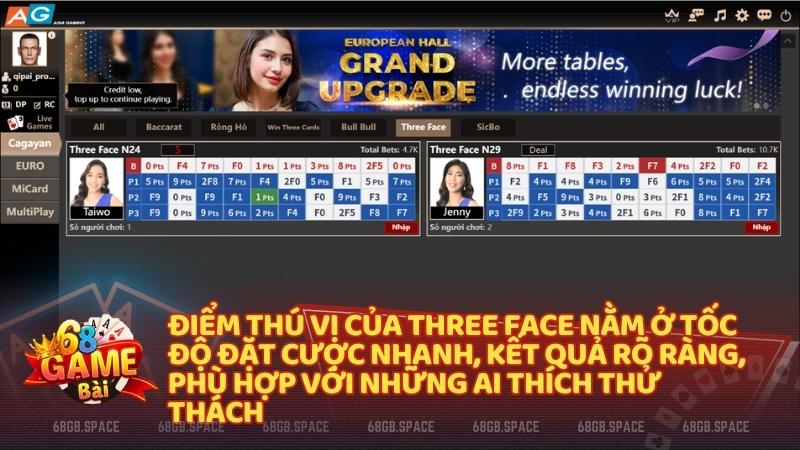 Three Face – Cuộc đối đầu tốc độ dành cho người chơi bản lĩnh